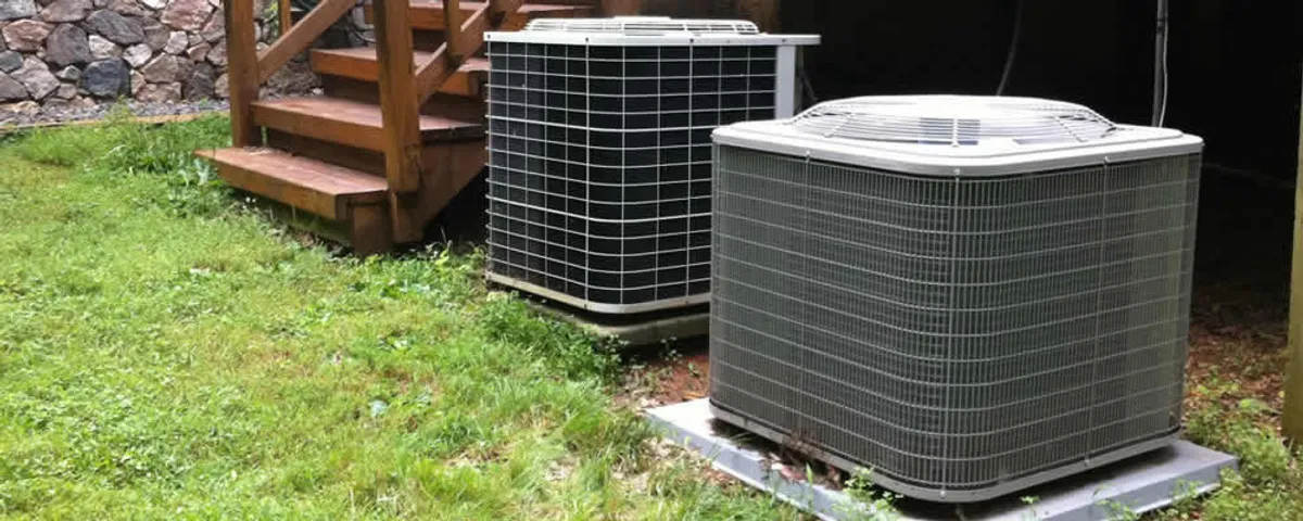 Heat pump installation and service units outside a home in Billings, MT